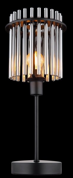 Globo 15698T - Lampada da tavolo GORLEY 1xE14/40W/230V diametro 15 cm nero