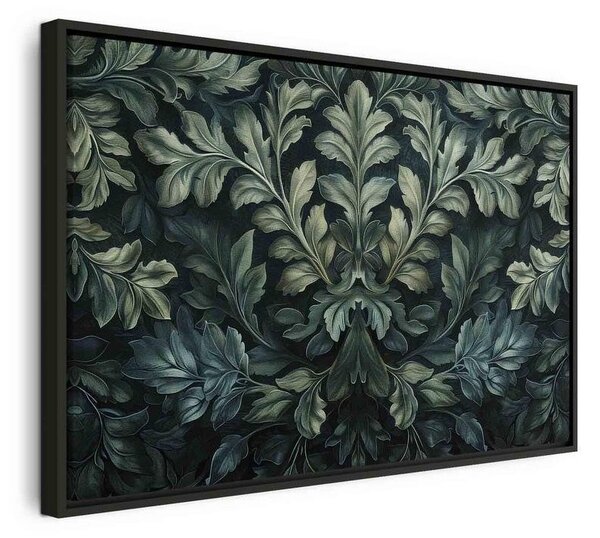Quadro Foglie vittoriane verde scuro