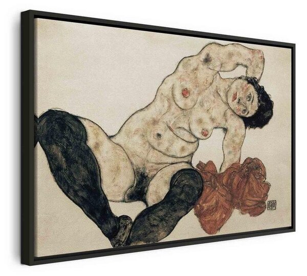 Quadro - Liegender Akt mit gelbem Handtuch (Egon Schiele)