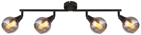 Globo 57904-4 - Faretto GLYPTAR 4xE14/40W/230V nero