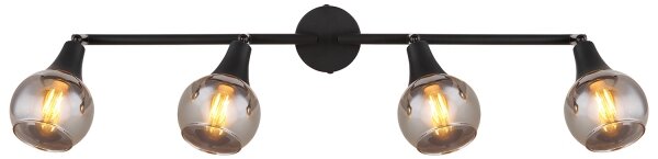 Globo 57904-4 - Faretto GLYPTAR 4xE14/40W/230V nero