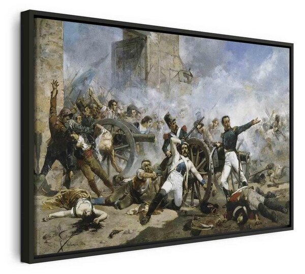 Quadro - The death of Pedro Velarde y Santillán during the defence of the Monteleon Artillery Barracks (Joaquín Sorolla