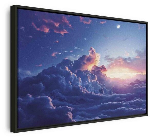 Quadro - Night Concert in the Mountains: Clouds Illuminated by the Last Rays of the Sun