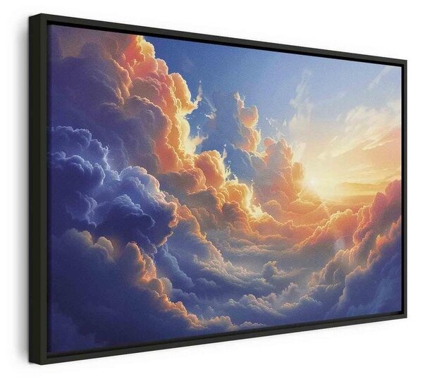 Quadro - Sunset Over a Cloudy Sea: A Wonderful Symphony of Colors