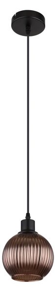 Globo 15638B - Lampadario a sospensione con filo ZUMBA 1xE27/25W/230V diametro 15 cm rame
