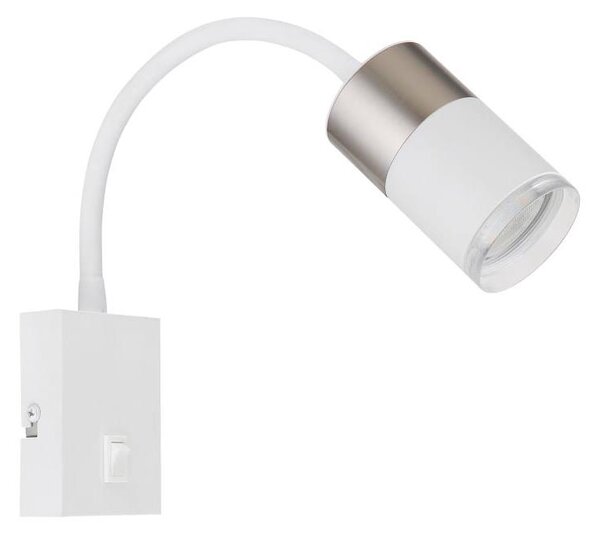 Globo 57851W - Faretto da parete BRISBON 1xGU10/25W/230V bianco/cromo