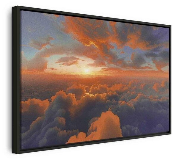 Quadro - When Dawn Tickles the Clouds: A Spectacle of Colors on the Morning Sky