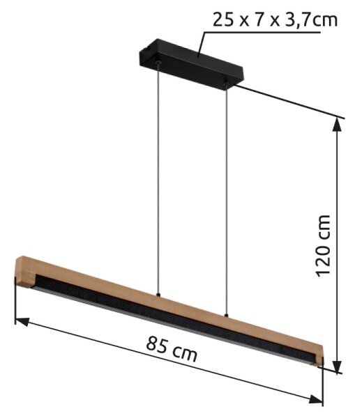 Globo 67849H - Lampadario LED a sospensione con filo STARLA LED/24W/230V
