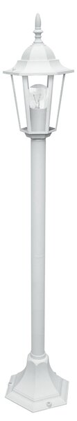 Palo Alluminio Bianco Impermeabile Diffusore E27 Intec LANT-MILANO/P1