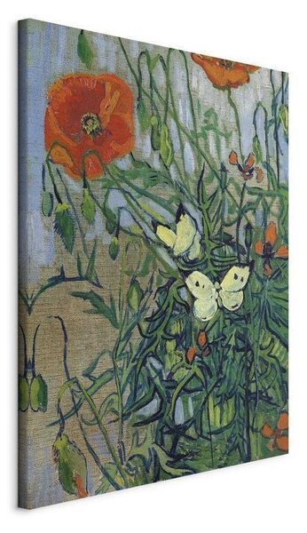 Quadro - Poppies and Butterflies