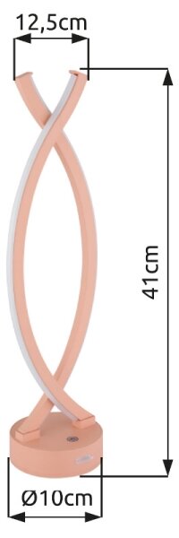 Globo 58457P - Lampada da tavolo LED dimmerabile HELA LED/1W/3,7V rosa