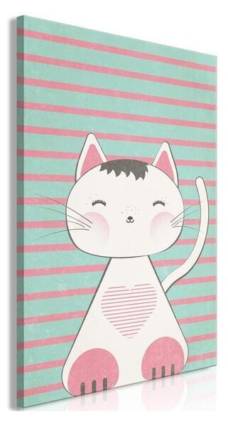 Quadro - Striped Kitten (1 Part) Vertical