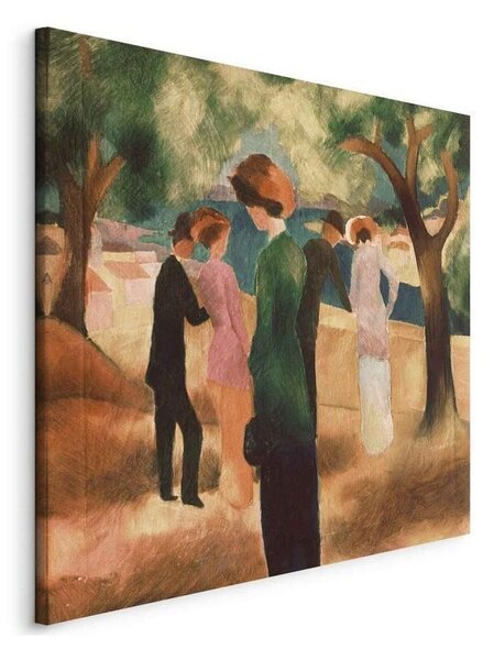 Quadro - Lady in Green Jacket (August Macke)
