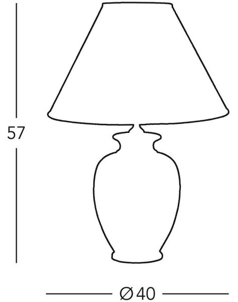 Kolarz A1354.71 - Lampada da tavolo GIARDINO 1xE27/100W/230V diametro 40 cm