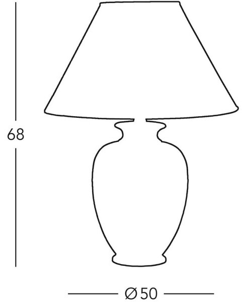 Kolarz 0014.75 - Lampada da tavolo GIARDINO 1xE27/100W/230V