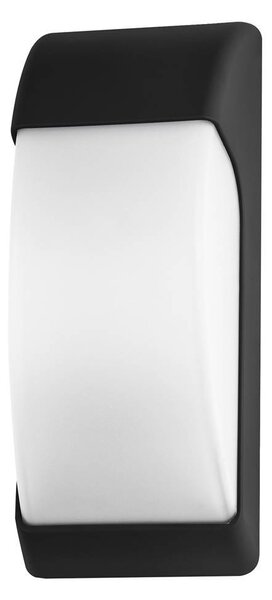 Applique OPOLE nero opaco bianco 1x max.12W IP65 L:13cm H:32cm