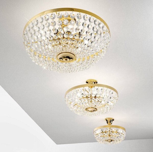 Kolarz 960.16K.3 - Lampadario in cristallo su palo VALERIE 6xE14/40W/230V Oro 24K