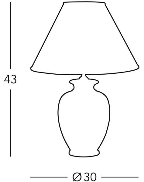 Kolarz 0014.73.6 - Lampada da tavolo TLAVORIO 1xE27/100W/230V