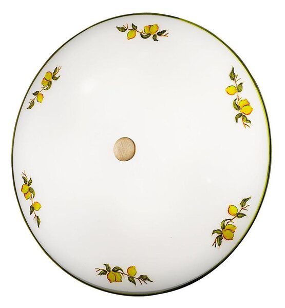 Kolarz 731.U14.4.116 - Plafoniera NONNA 4xE27/60W/230V diametro 54 cm limoni