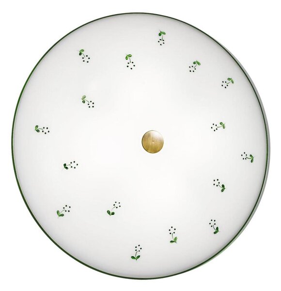 Kolarz 731.U14.4.21-Plafoniera NONNA 4xE27/60W/230V diametro 54 cm verde/ottone