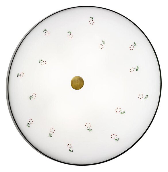 Kolarz 731.U14.4.70- Plafoniera NONNA 4xE27/60W/230V diametro 54 cm verde/ottone