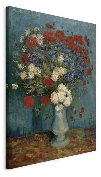 Quadro - Vase With Cornflowers and Poppies