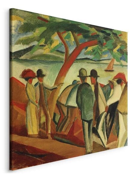 Quadro - Spaziergänger am See (August Macke)