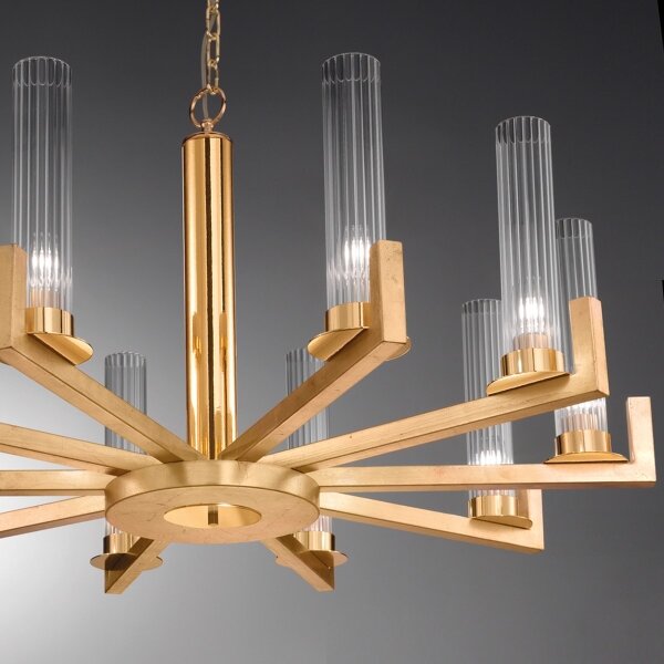 Kolarz 6009.81030 - Lampadario su catena RAGGIO 10xE14/25W/230V 24K oro