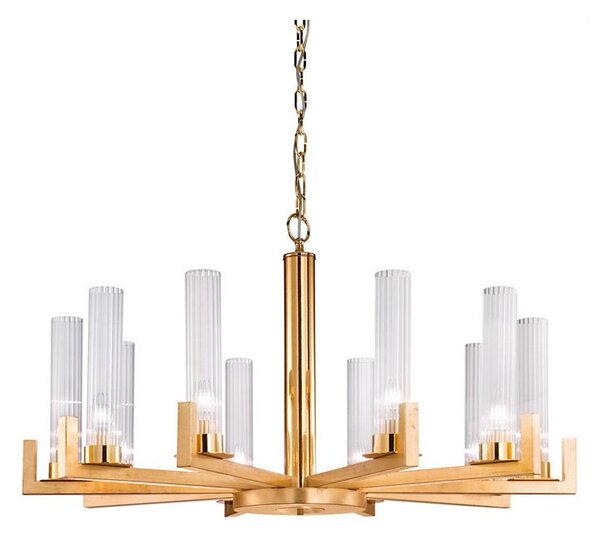 Kolarz 6009.81030 - Lampadario su catena RAGGIO 10xE14/25W/230V 24K oro