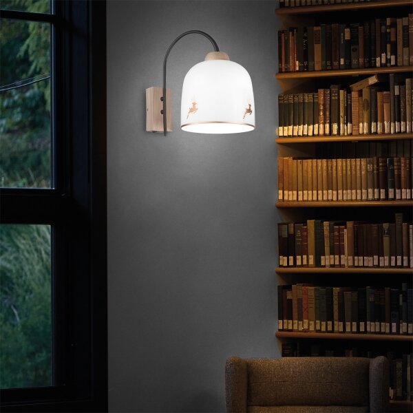 Kolarz A1352.61.Au.100-Applique NONNA 1xE27/60W/230V cervo quercia/bianco/oro