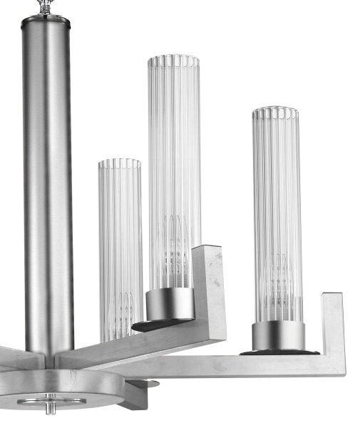 Kolarz 6009.80650 - Lampadario su catena RAGGIO 6xE14/25W/230V argento