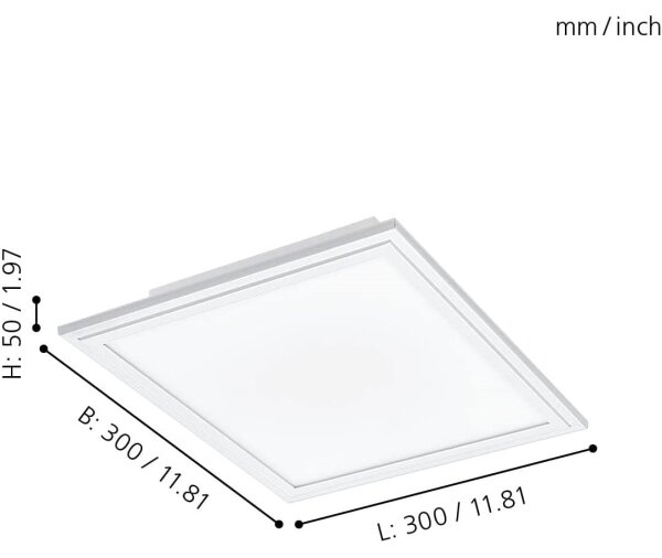 Eglo 900044 - Plafoniera LED dimmerabile SALOBRENA-Z LED/15,3W/230V bianco