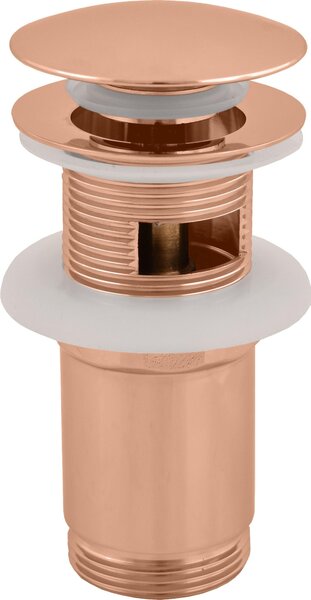 Slezák-RAV: Scarico lavabo CLICK-CLACK 5/4 - ROSA ORO - lucido MD0484ZRL