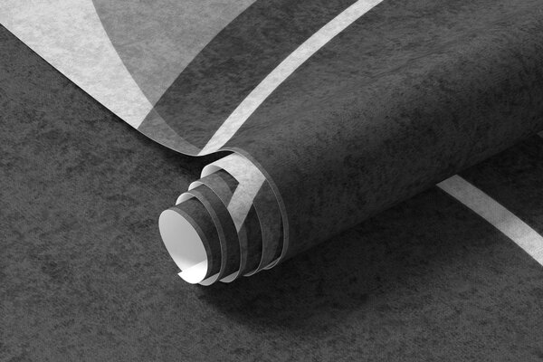 Carta da parati Archi geometrici in grigio, Carta da parati Retrò, u99095v2 : Uwalls.it
