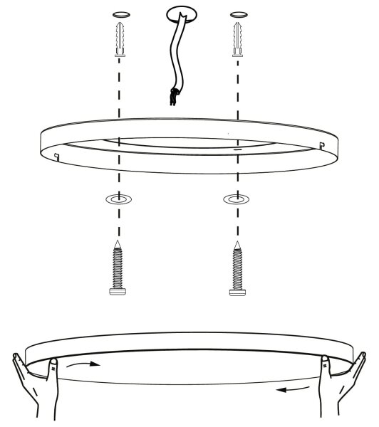 Eglo 900055 - Plafoniera LED RGBW dimmerabile TURCONA-Z LED/22,4W/230V