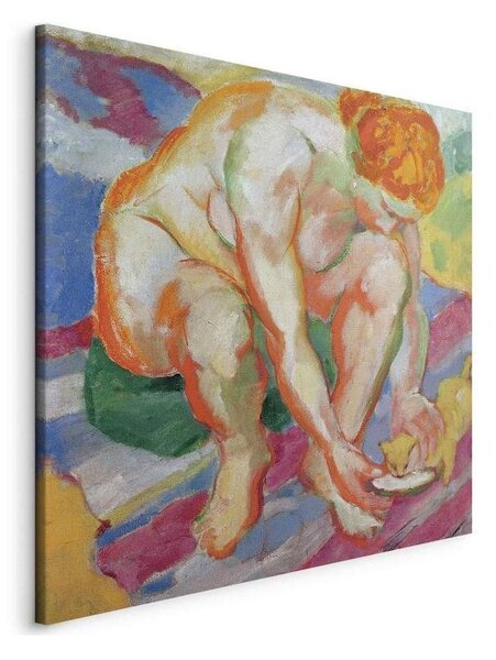 Quadro - Nude with cat (Franz Marc)