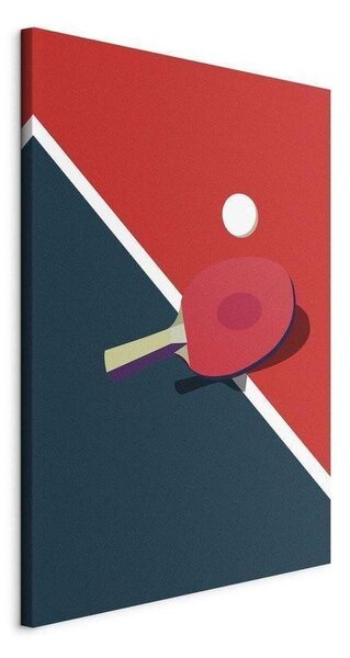 Quadro - Table Tennis - Racket and Ball on the Table