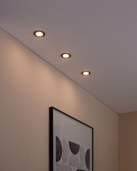 Eglo 31743 - Set di 3 lampade LED dimmerabili FUEVA-Z LED/2,8W/230V IP44 nero