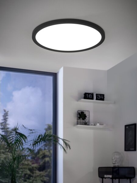 Eglo 900091 - LED RGBW Plafoniera dimmerabile ROVITO-Z LED/14,6W/230V nero