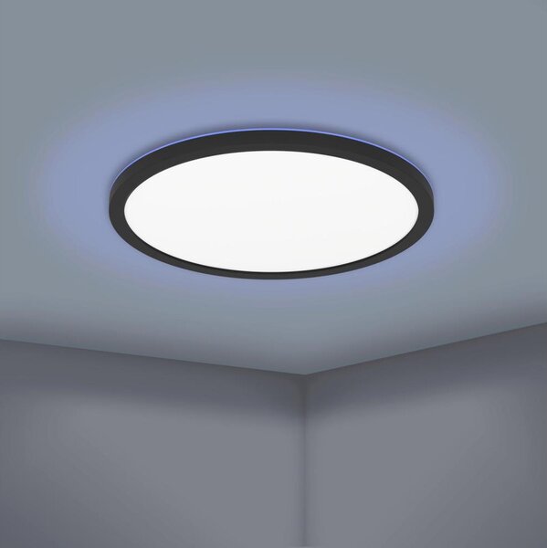 Eglo 31704-LED RGBW Plafoniera dimmerabile ROVITO-Z 1xLED/16,5W/230V pr.42cm nera