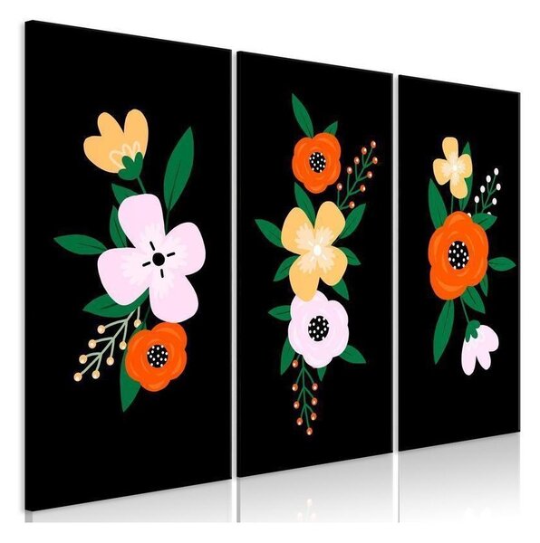 Quadro - Colorful Bloom (3 Parts)