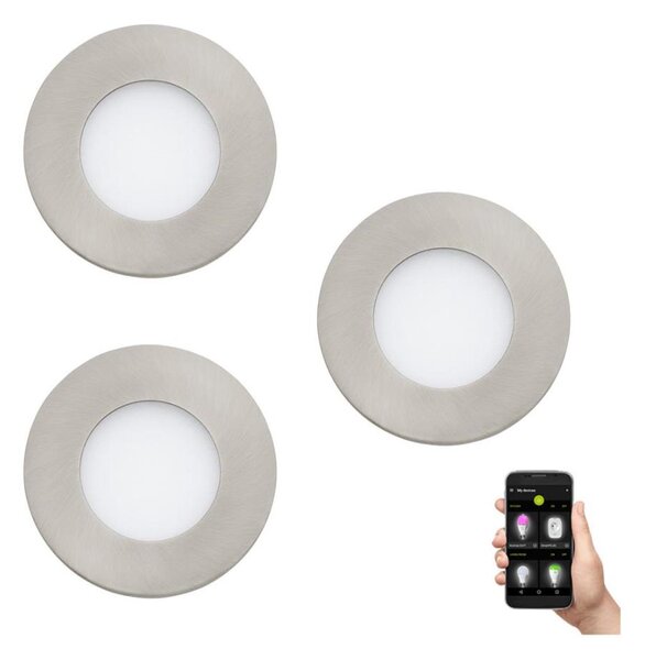 Eglo 900111 - set da 3 lampade LED dimmerabili da bagno FUEVA-Z 2,8W/230V IP44