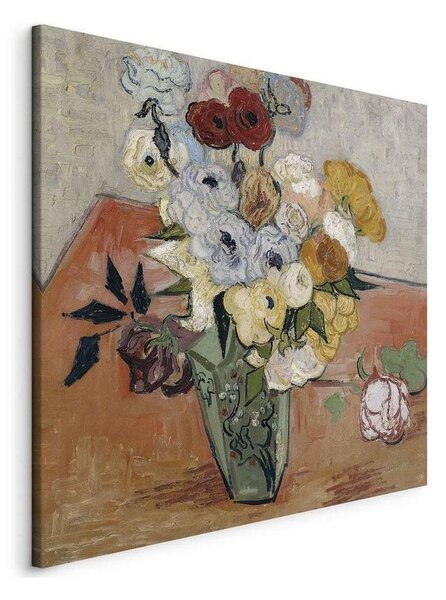 Quadro - Stilllife with Japanese vase, roses and anemones (Vincent Van Gogh)