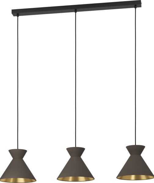 Eglo 900348 - Lampadario a sospensione NASTASIA con cavo, 3xE27/40W/230V