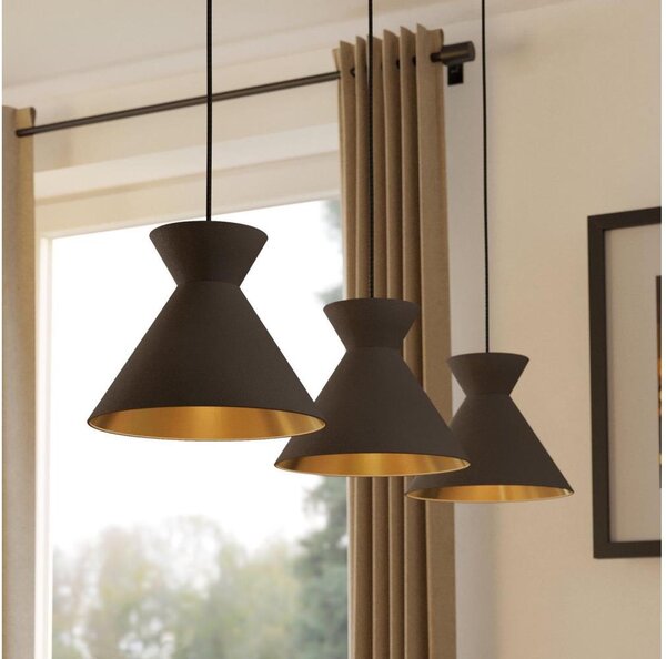 Eglo 900348 - Lampadario a sospensione NASTASIA con cavo, 3xE27/40W/230V