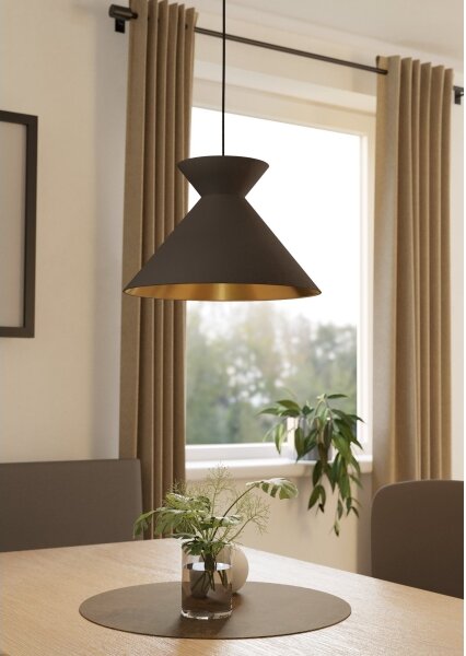Eglo 900347 - Lampadario a sospensione con filo NASTASIA 1xE27/40W/230V