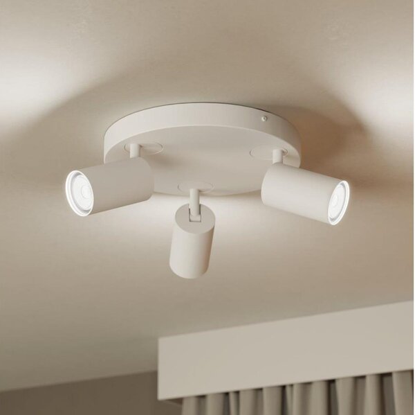 Faretto Da Incasso Bianco 17 Cm Con LED Dimmerabile A 3 Livelli In Kelvin Con Interruttore DIP - Stephanie - Foto 4