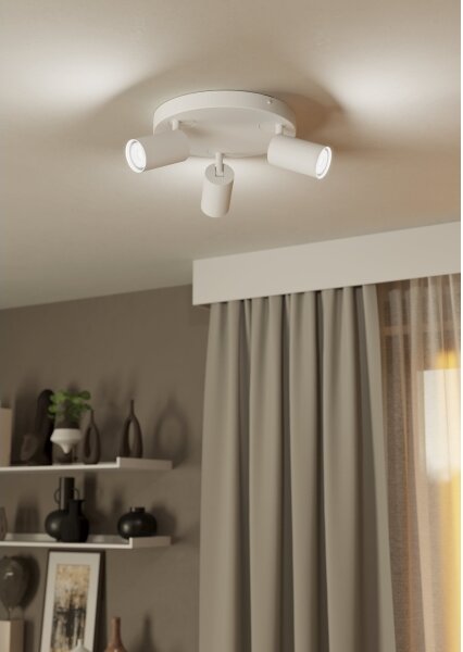 Faretto Da Incasso Bianco 17 Cm Con LED Dimmerabile A 3 Livelli In Kelvin Con Interruttore DIP - Stephanie - Foto 3