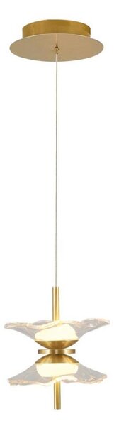 Lampadario LED sospeso con cavo BUTTERFLY 2xLED/5W/230V 3000K dorato