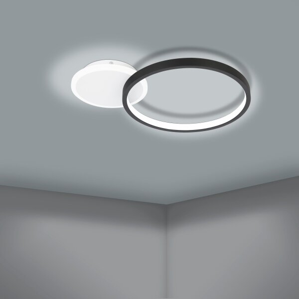 Eglo 900421 - Plafoniera LED dimmerabile GAFARES LED/15W/230V nero + tc